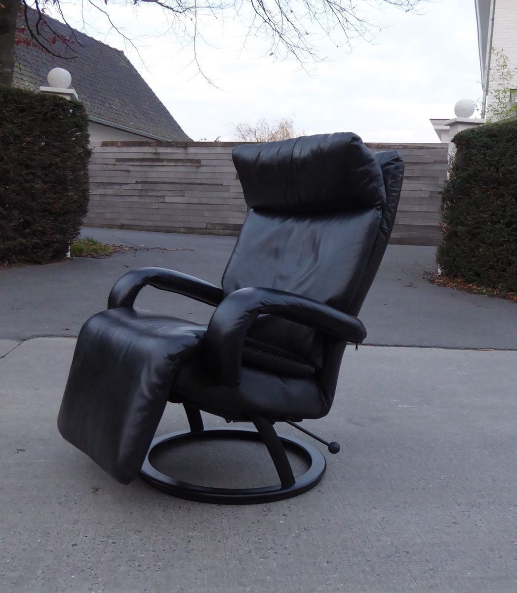 Black Leather Gaga Lounge Chair By Percival Lafer For Percival Lafer, 1998