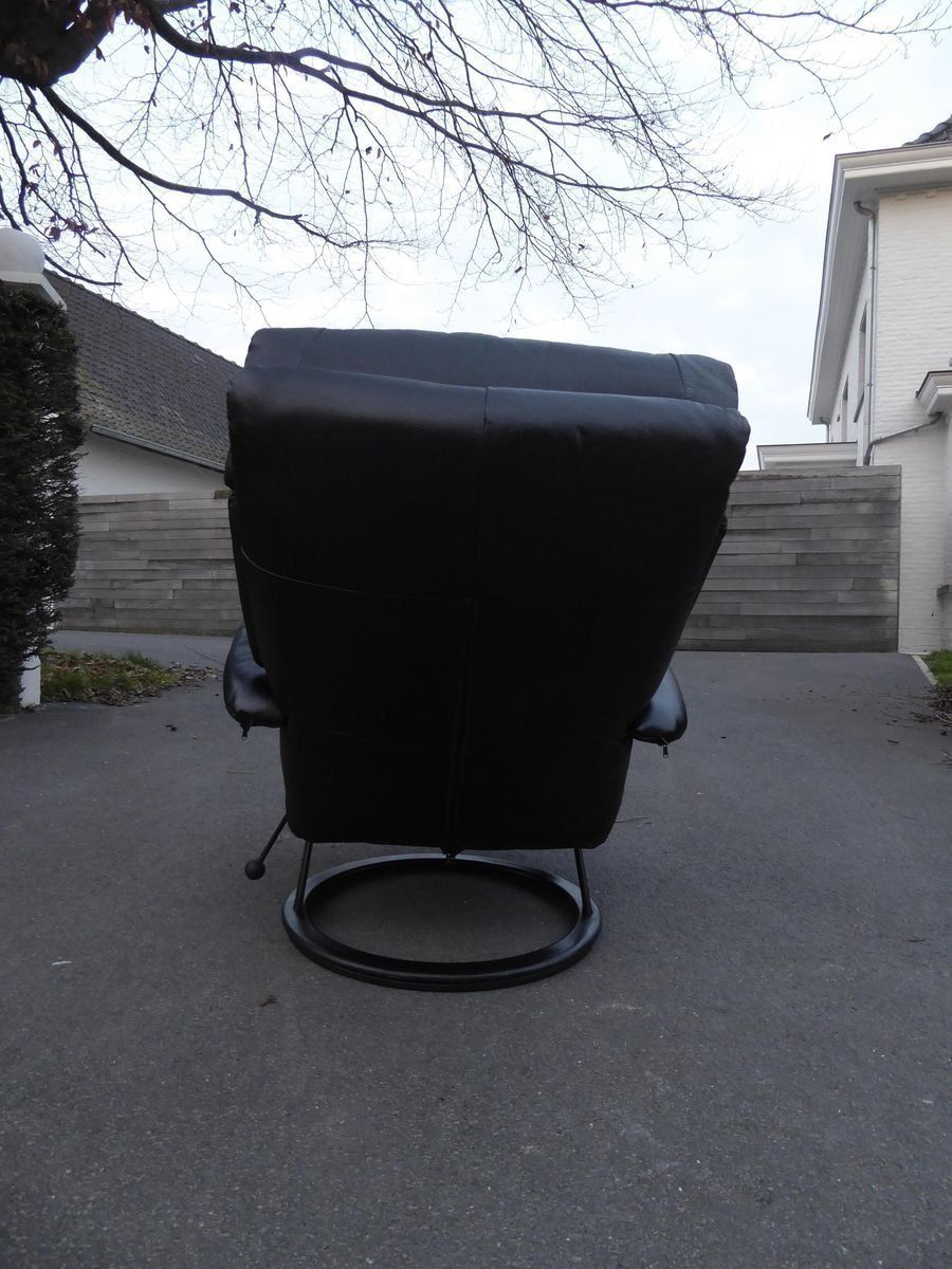Black Leather Gaga Lounge Chair By Percival Lafer For Percival Lafer, 1998 photo vinterior