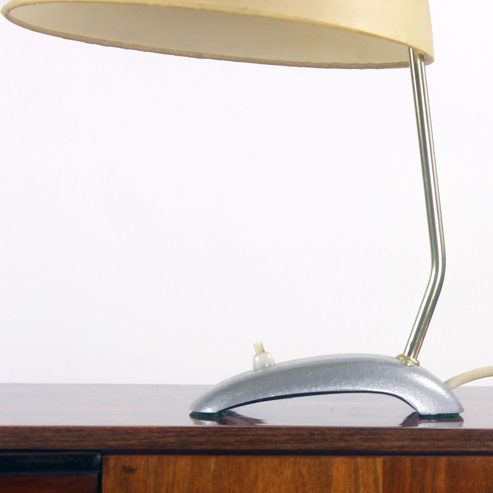 Vintage Table Lamp In Brass, Czechoslovakia 1950 photo for sale