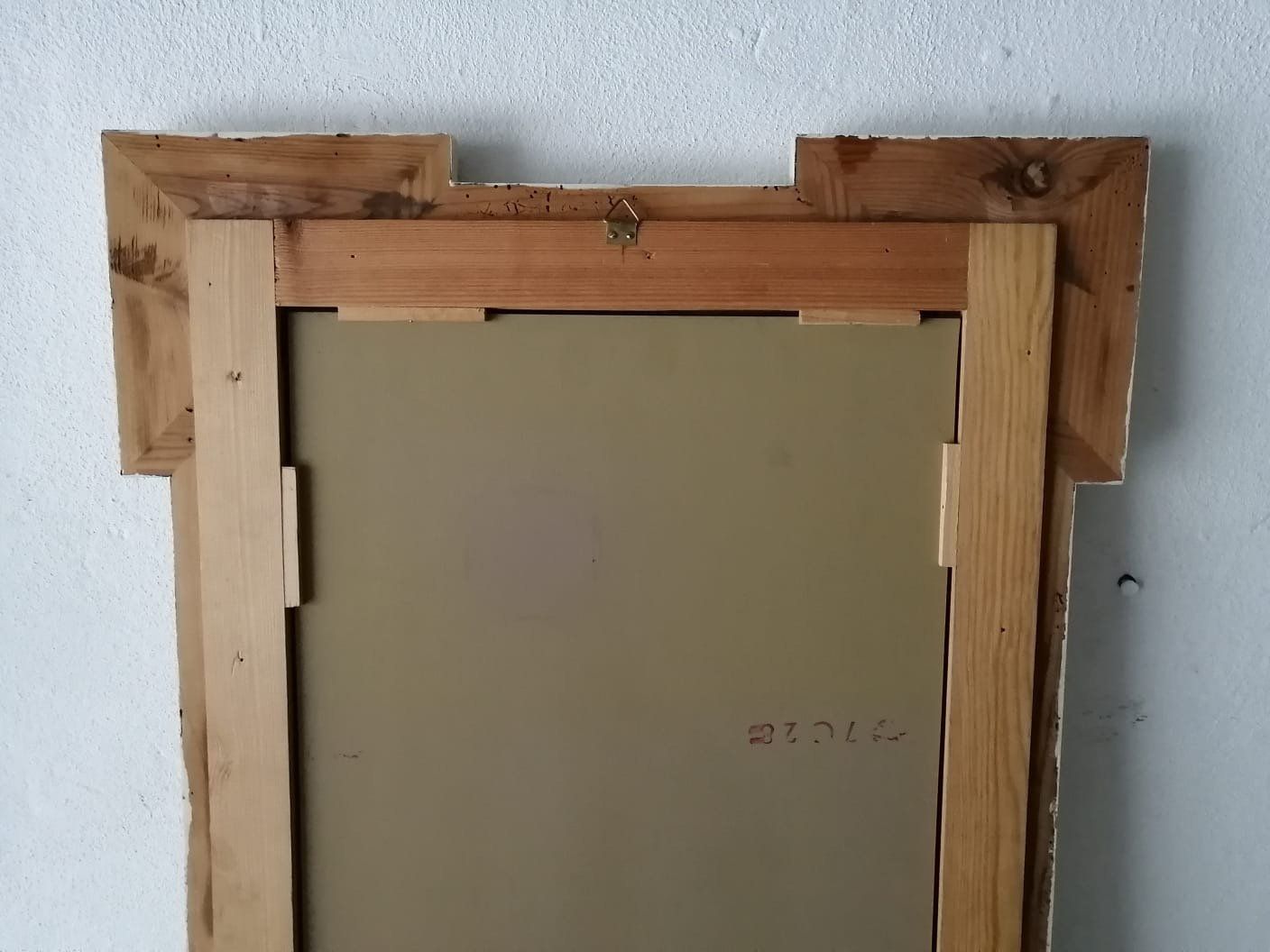 19th Century Wood White And Gilted Coloured X Large Art Nouveau Wall Mirror By Meissen photo for sale