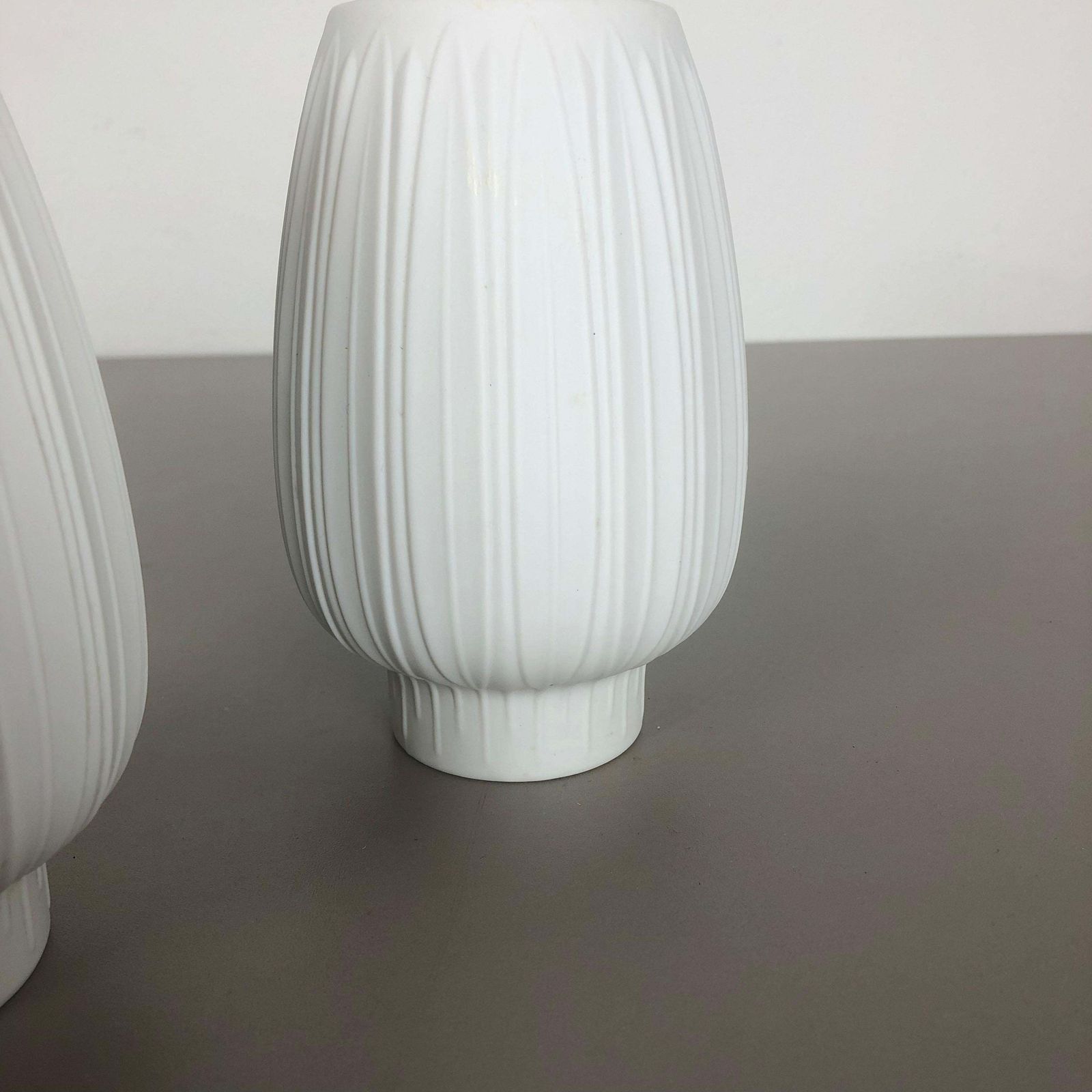Set Of 2 Porcelain Op Art "Artichoke" Vase By Heinrich Selb, Germany, 1970s photo buy