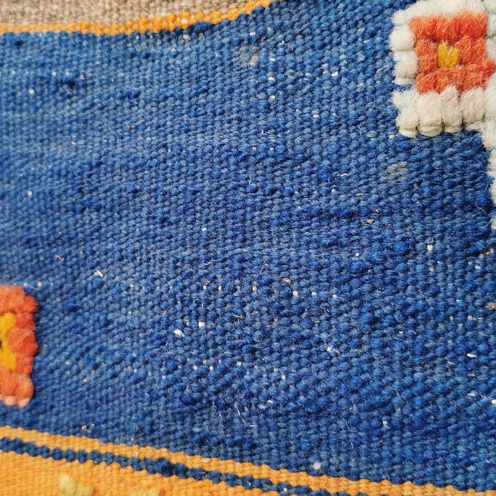photo furniture Large Handmade Moroccan Orange Berber Rug Wool