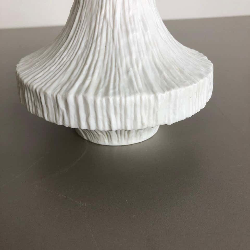 Home Decor Set Of 2 Porcelain Op Art "Stone" Vase By Heinrich Selb, Germany, 1970s photo