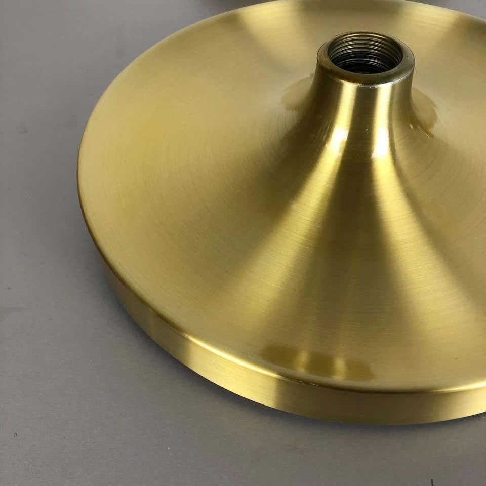 photo vintage Set Of Three Gold 1960s Charlotte Perriand Disc Wall Light By Honsel, Germany