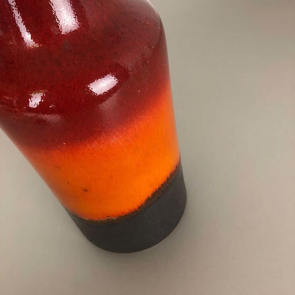 Large Multi Color Vase Fat Lava "407 35" Vase By Scheurich, Germany, 1970s photo Home Decor