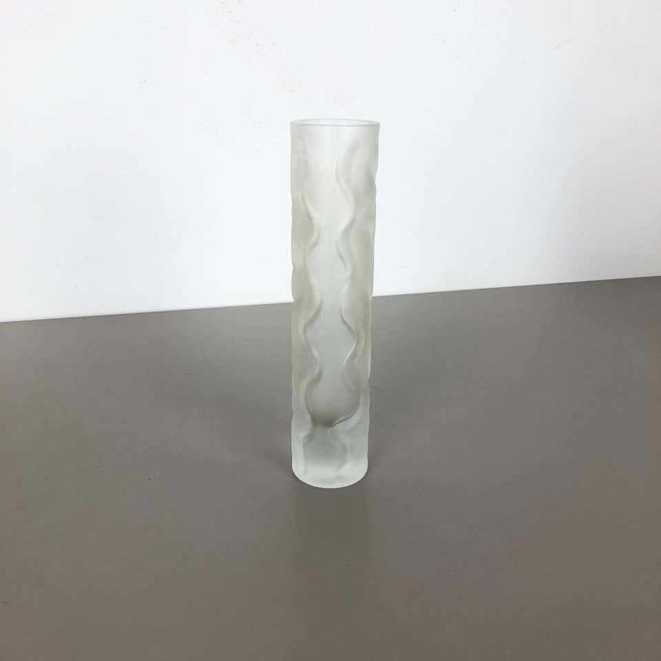 Large 1970s Hand Blown "Brutalist" Glass Vase By Peill And Putzler, Germany photo furniture