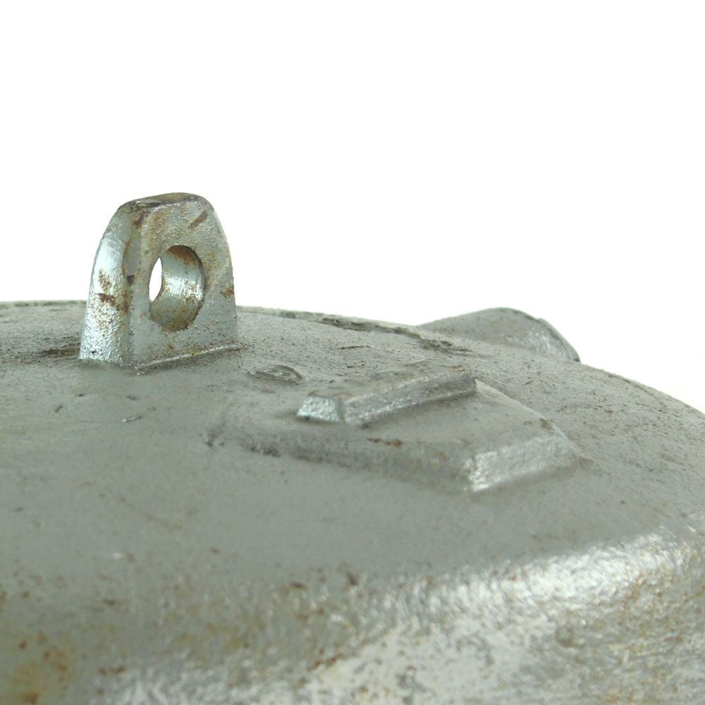 Industrial Ceiling Light In Metal And Glass, Czechoslovakia 1950s photo Lighting