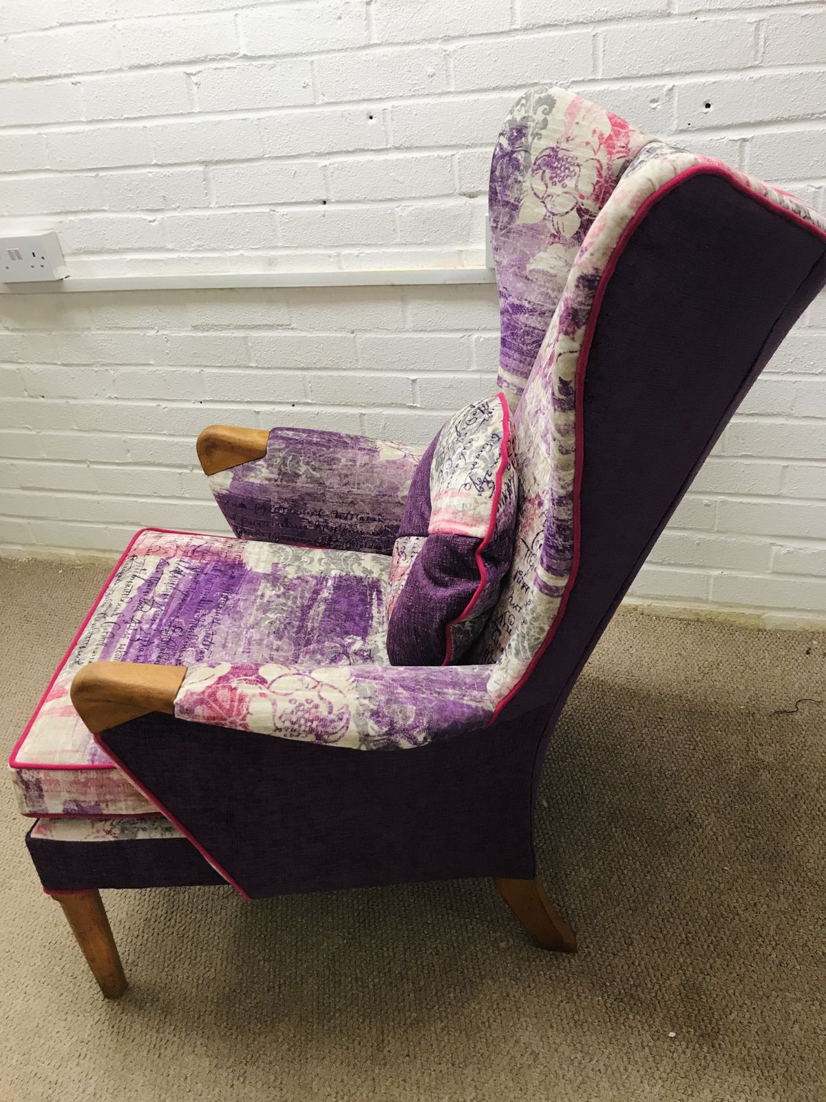 photo furniture Parker Knoll Papa Bear Chair  Model 757 Fully Refurbished And  Newly Upholstered In Luxury Velvet