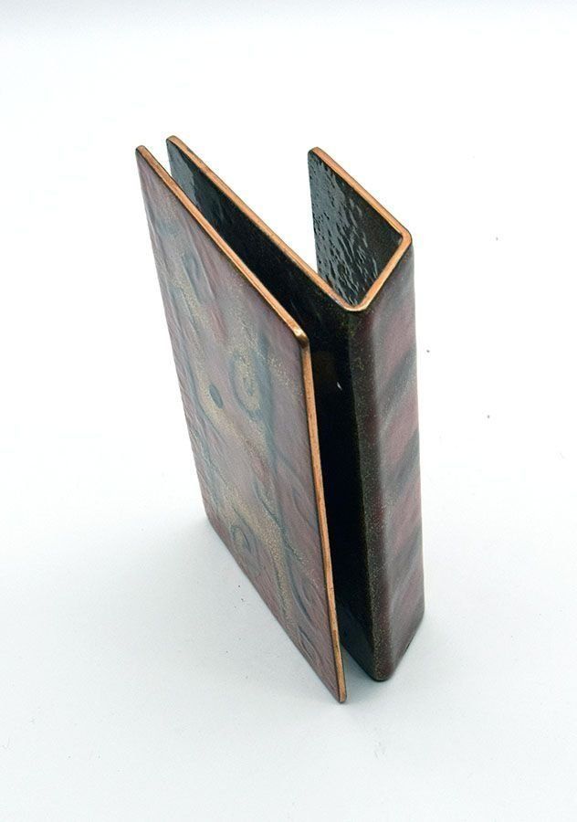 Door Handle In Enameled Copper By Paolo De Poli, 1950s photo 1830.0