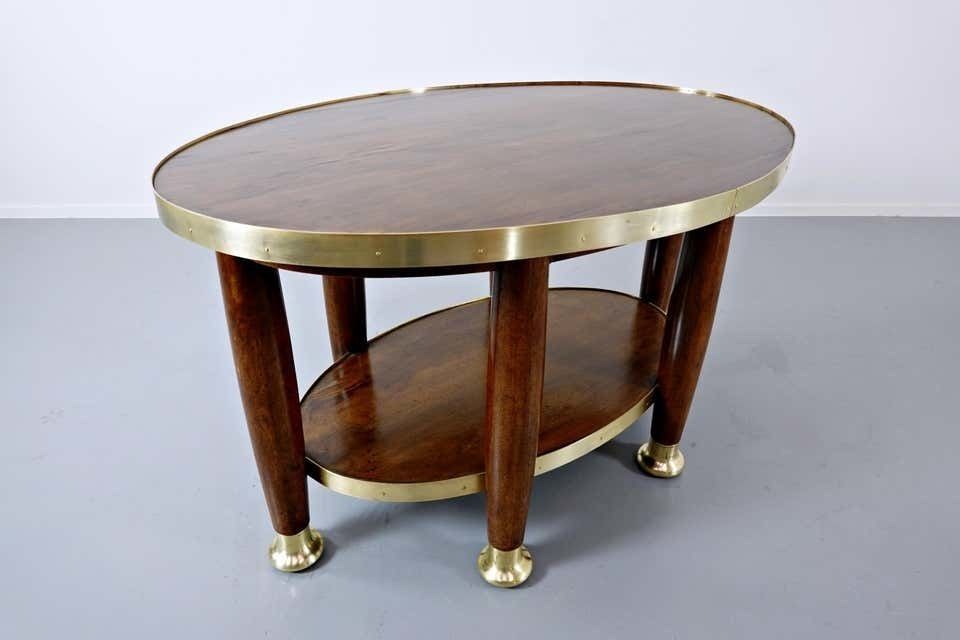 Art Nouveau Table In The Style Of Adolf Loos, Wood And Brass, Circa 1910 photo buy