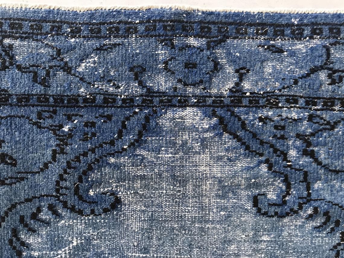 photo furniture 5'6''X8'8'',Oushak Rug,Vintage Rug,Antique Rug,Decorative Rug,Home Living,Floor Rugs,Blue Rug,Turkish Runner,Vintage Oushak Rug,Overdyed Rug