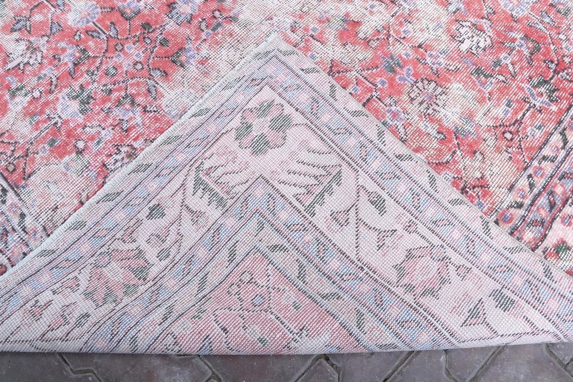 photo furniture Anatolian Rug, Turkish Rug, Wool Rug, Vintage Rug, Oushak Rug, Decorative Rug, Bohemian Rug, Area Rug, Handmade Rug, Floor Rug, Fadet Rug