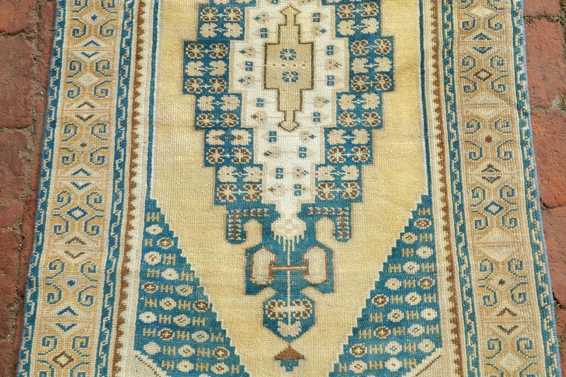 Turkish Rug, Very Rare Rug, Oushak Rug, Anatolian Rug, Area Rug, Vintage Rug, Decorative Rug, Handmade Rug, Bohemian Rug 3.1 X 6.2 Ft photo Textiles