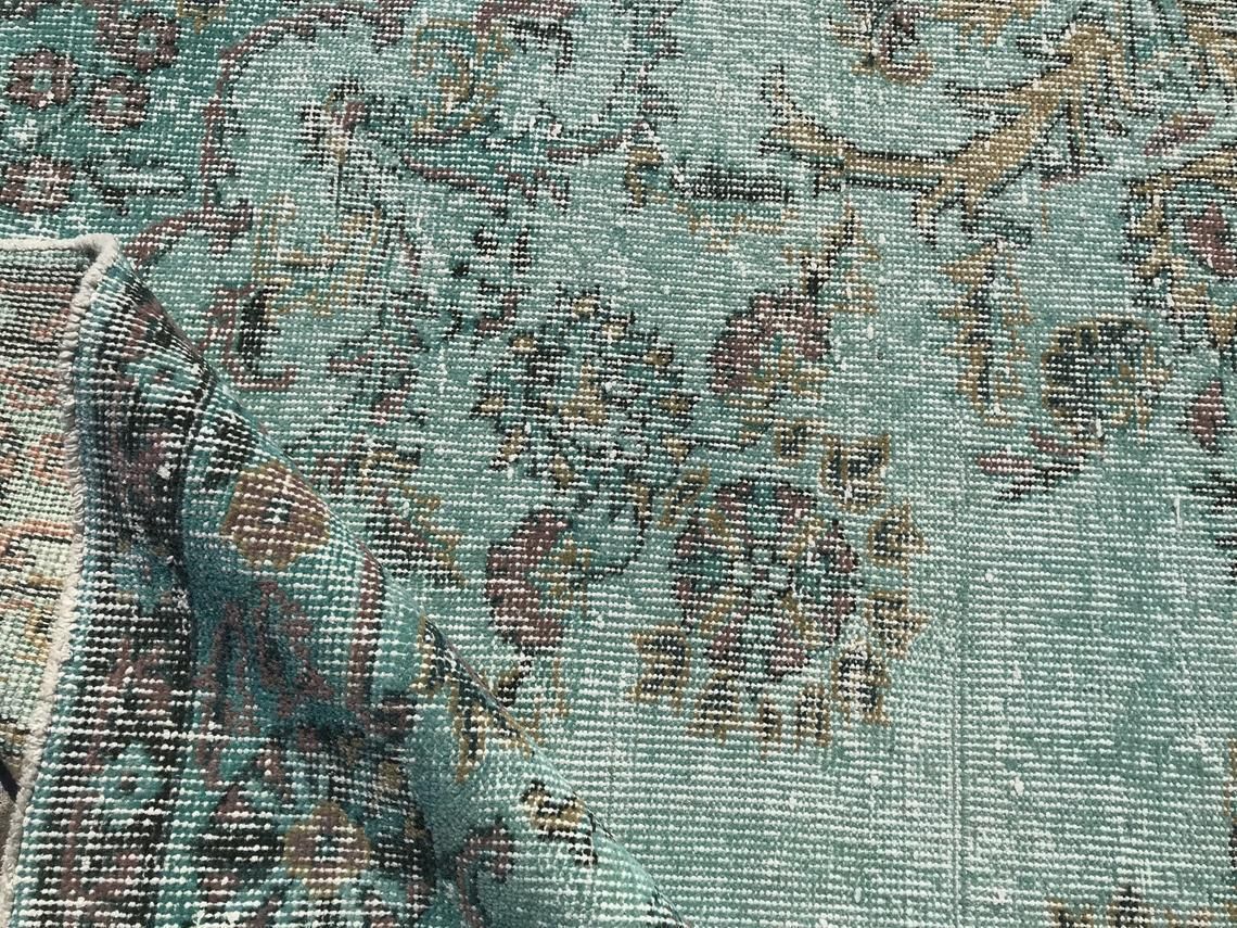 photo for sale Blue Rug,6''X9'3’'Rug,Vintage Anatolian Rug,Tribal Rugs,Boho Rug,Handwoven Rug,Decorative Rug,Pastel Rug,Floor Rug,Turkish Rug,Design Rug