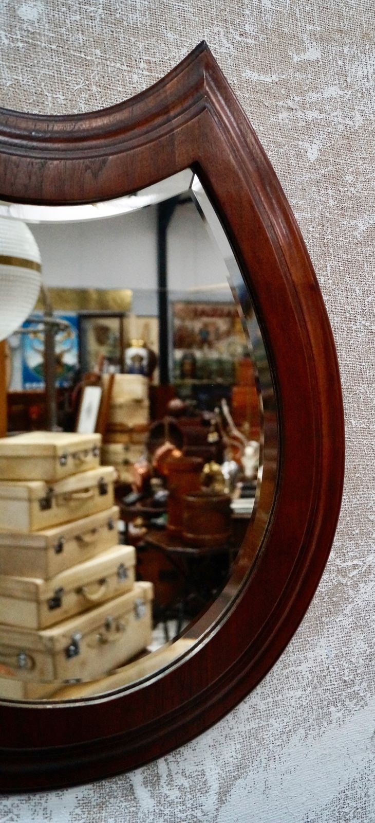 Victorian Mahogany Horseshoe Mirror photo for sale