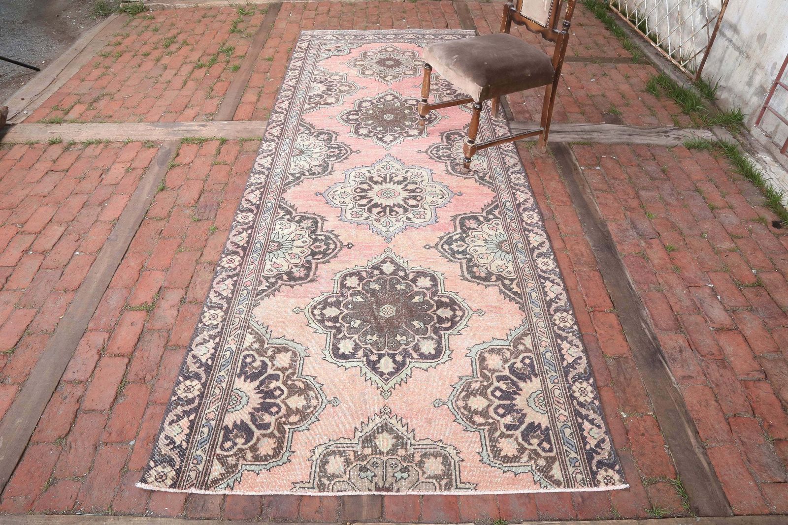 Turkish Runner Rug, Hallway Rug, Vintage Runner Rug, Bohemian Runner Rug, Oushak Runner Rug, Antique Runner Rug Runner Rug