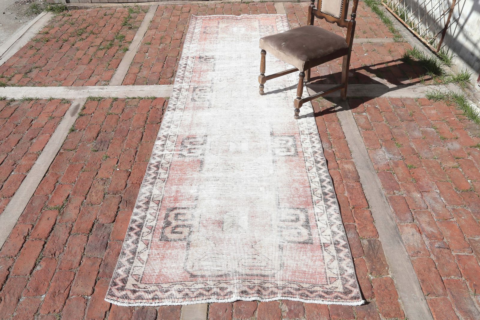 Oushak Runner Rug, Handmade Runner Rug, Hallway Rug, Vintage Runner Rug, Antique Runner Rug, Bohemian Runner Rug, Runner Rug