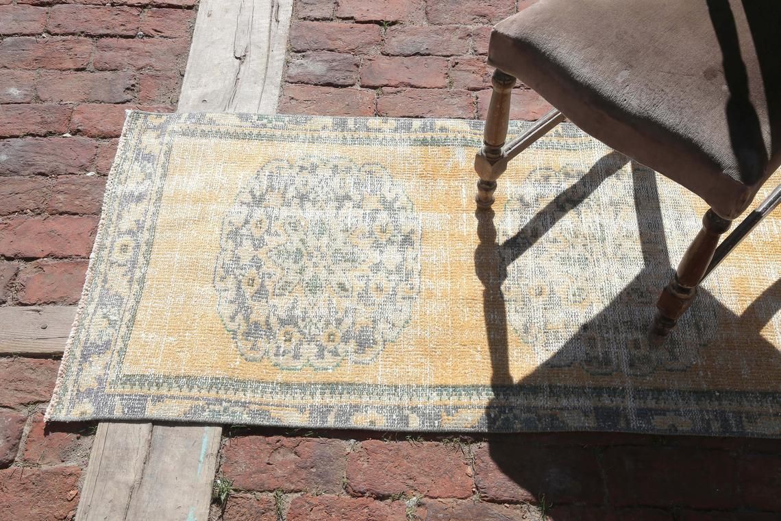 2.2 X 11.1 Ft, Turkish Runner Rug, Handmade Runner Rug, Vintage Runner Rug, Hallway Rug, Handmade Runner Rug, Anatolian Runner Rug photo for sale