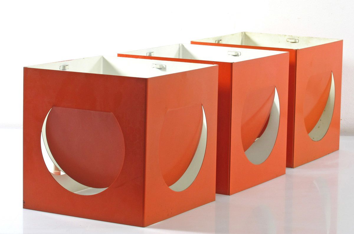 3 Stockmann Orno Oranje Vintage Shogo Suzuki Lampen