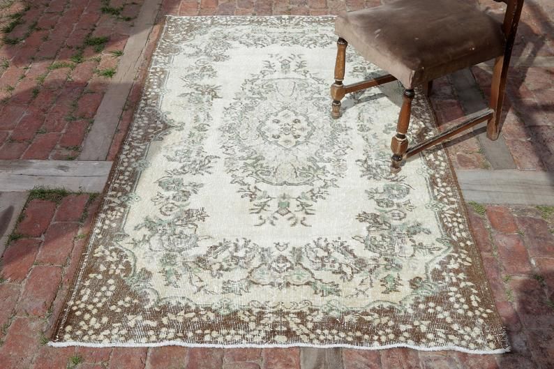 Vintage Rug, Anatolian Rug, Turkish Rug, Decorative Rug, Oushak Rug, Area Rug, Bohemian Rug, Oriental Rug, Handmade Rug