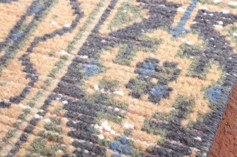 Antique Runner Rug, Wide Runner Rug, Vintage Runner Rug, Bohemian Runner Rug, Oushak Runner Rug, Hallway Rug, Turkish Runner Rug photo vinterior