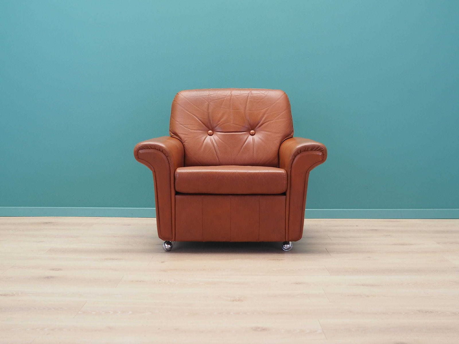 Leather Armchair, Danish Design, 60s, Production: Denmark photo furniture