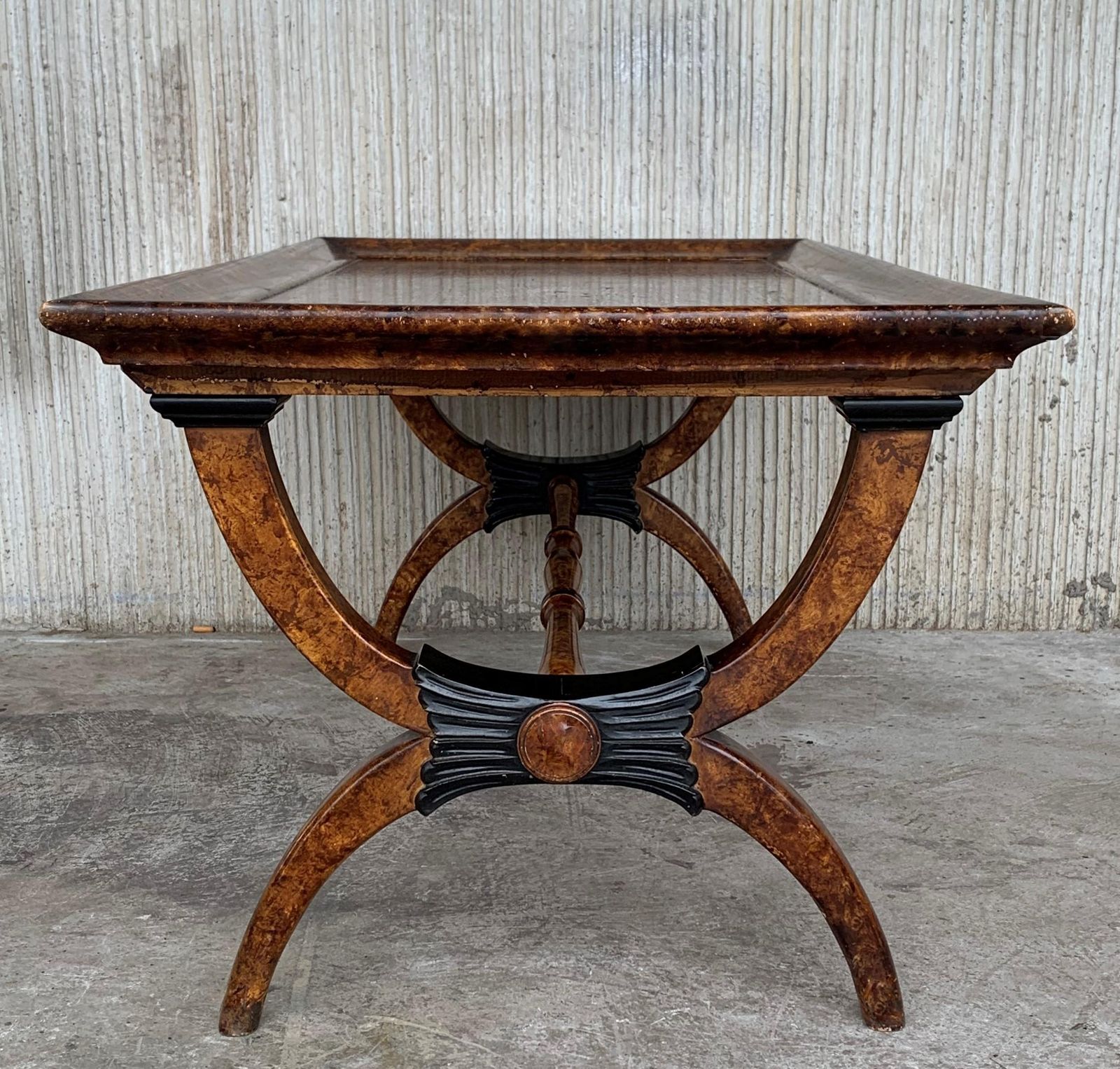 photo furniture Tables d'appoint églomisées de style Hollywood Regency