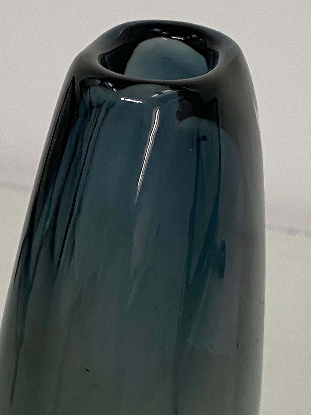 Sommerso Glass Vase, From Scandinavie 1960, Signed photo buy