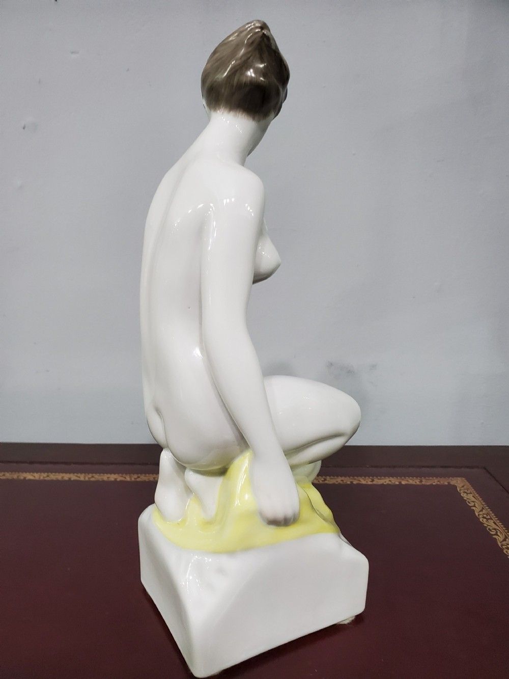 Hollohaza Hungarian Art Deco Nude Porcelain Girl C1930s photo 288.0