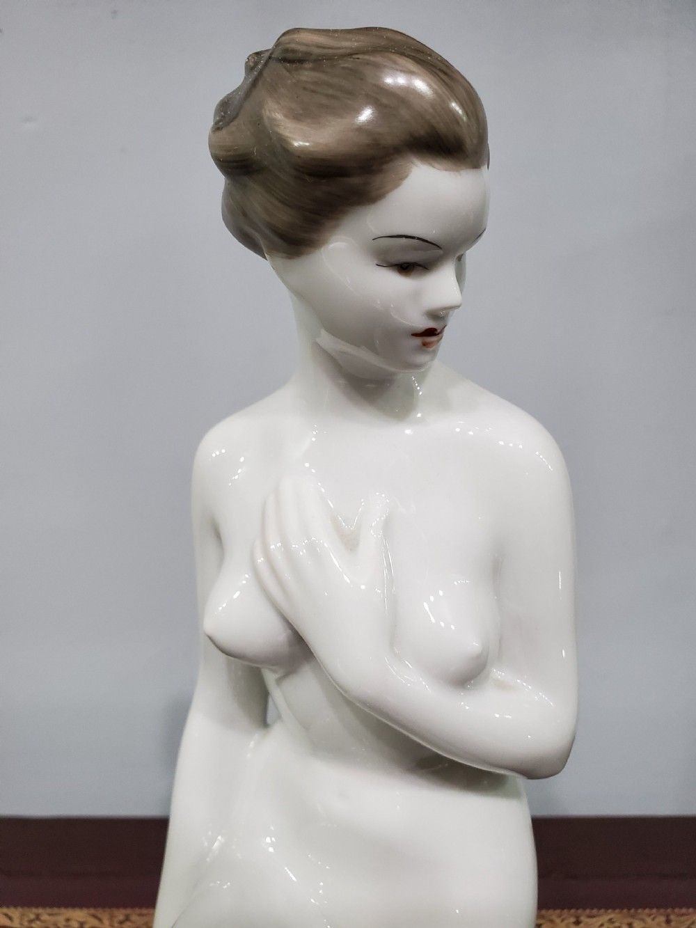 Hollohaza Hungarian Art Deco Nude Porcelain Girl C1930s photo buy