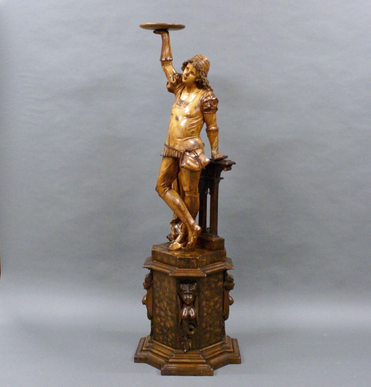 A Large Beautifully Carved Figure Of A Young Woman photo furniture