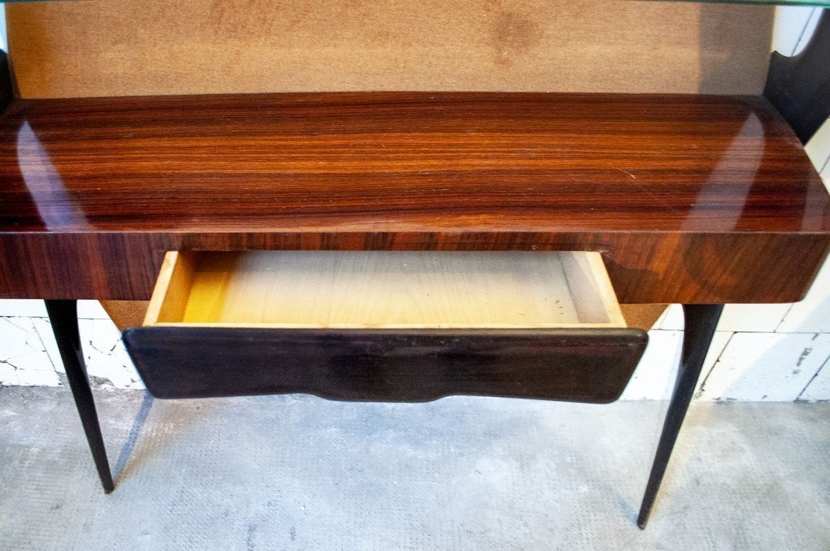 photo furniture Italiaanse Houten Consoletafel, Ca. Jaren 1950