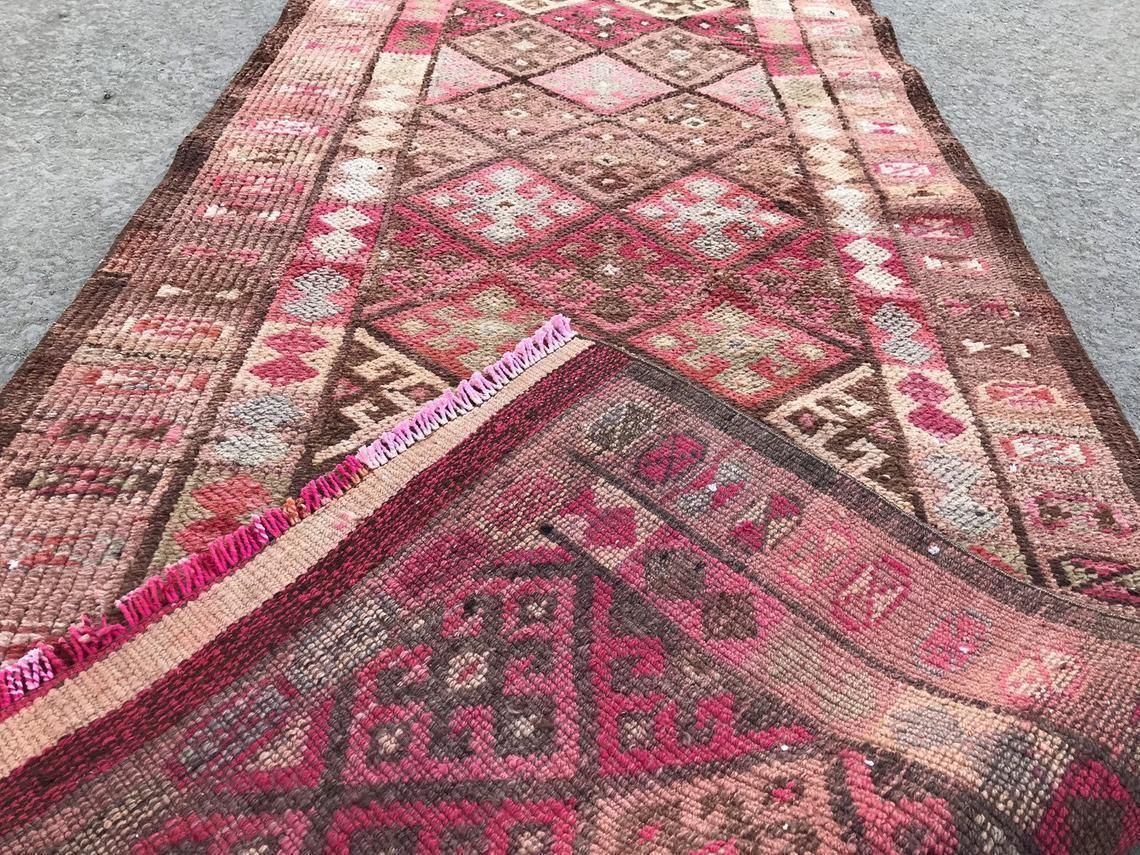 Runner Rug,Pastel Runner,Oushak Runner,Wool Rug,Home Decor,Anatolian Runner,Turkish Rug,Bohemian Rug,Area Rug,Carpet Rug,Turkish Runner Rug, photo Textiles