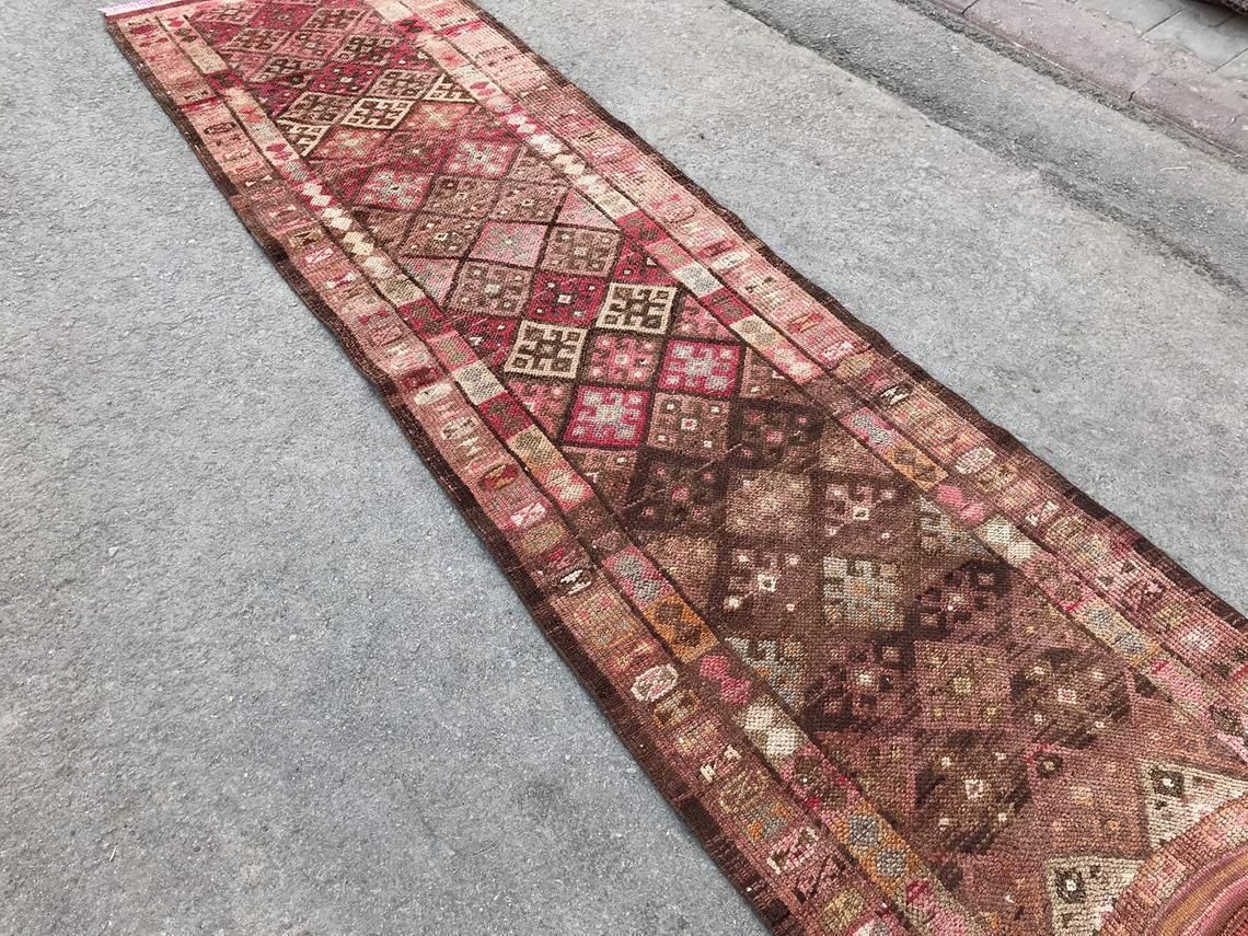 Runner Rug,Pastel Runner,Oushak Runner,Wool Rug,Home Decor,Anatolian Runner,Turkish Rug,Bohemian Rug,Area Rug,Carpet Rug,Turkish Runner Rug, photo vinterior