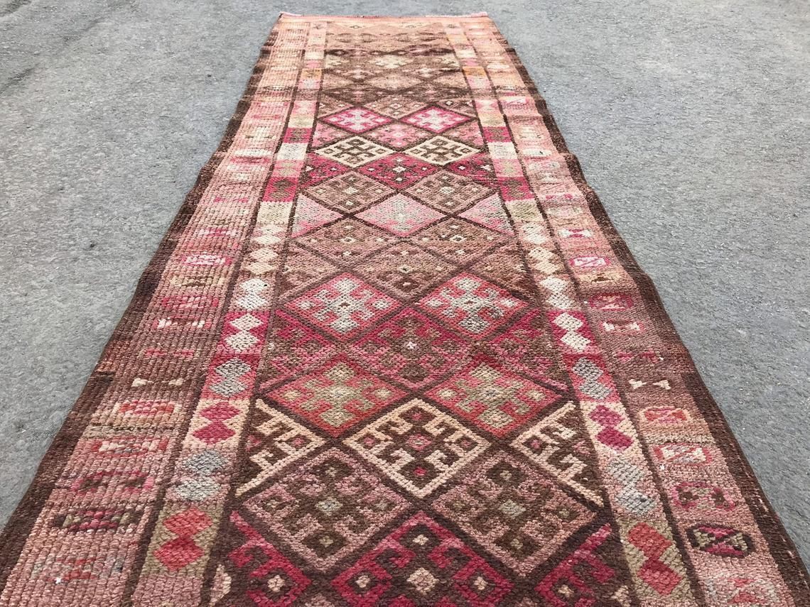 photo for sale Runner Rug,Pastel Runner,Oushak Runner,Wool Rug,Home Decor,Anatolian Runner,Turkish Rug,Bohemian Rug,Area Rug,Carpet Rug,Turkish Runner Rug,