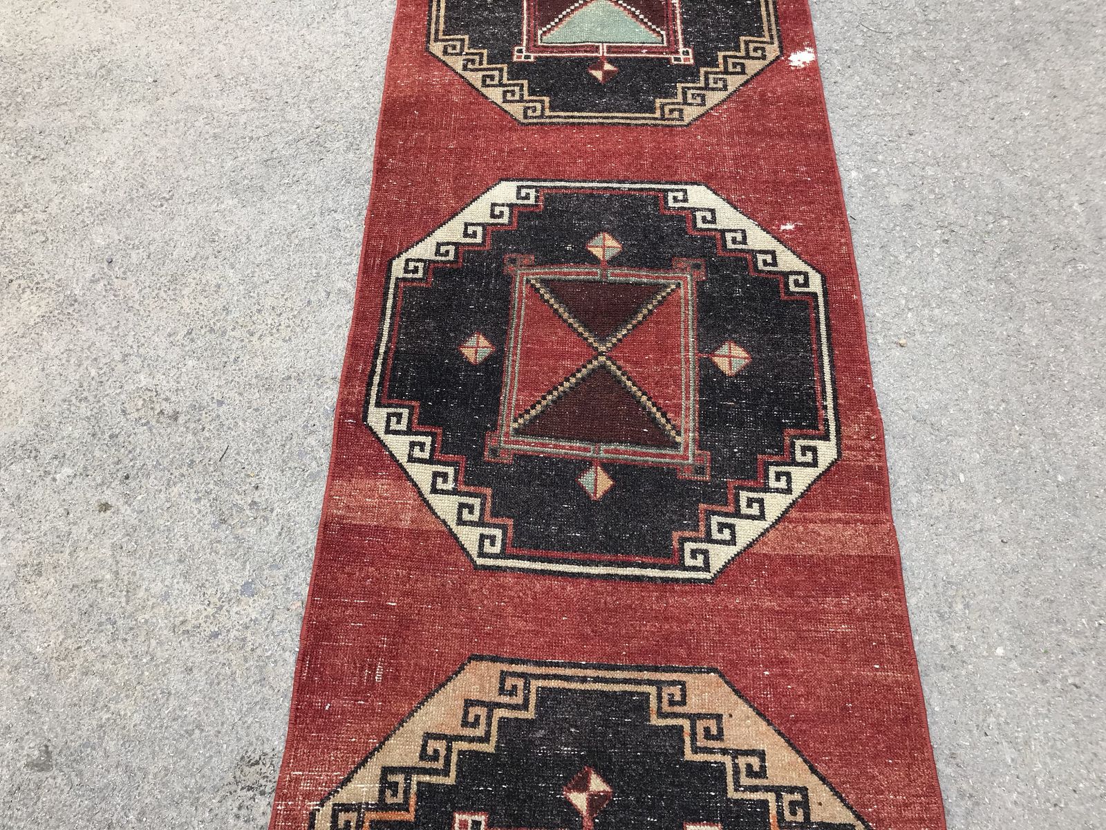 Turkish Runner Rug,Oushak Runner,Wool Rug,Home Decor,Anatolian Runner,Turkish Rug,Bohemian Rug,Vintage photo vinterior