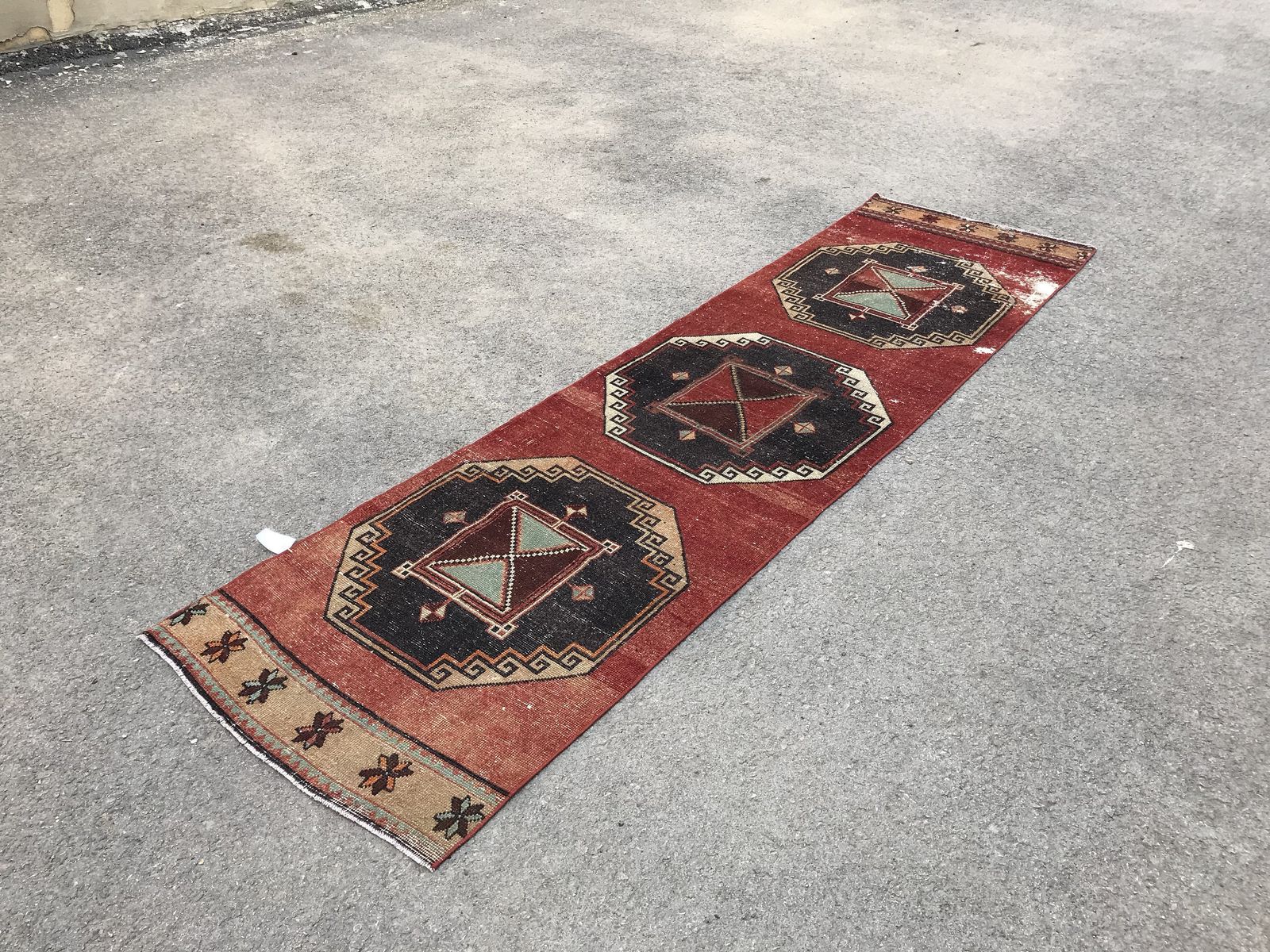 photo for sale Turkish Runner Rug,Oushak Runner,Wool Rug,Home Decor,Anatolian Runner,Turkish Rug,Bohemian Rug,Vintage