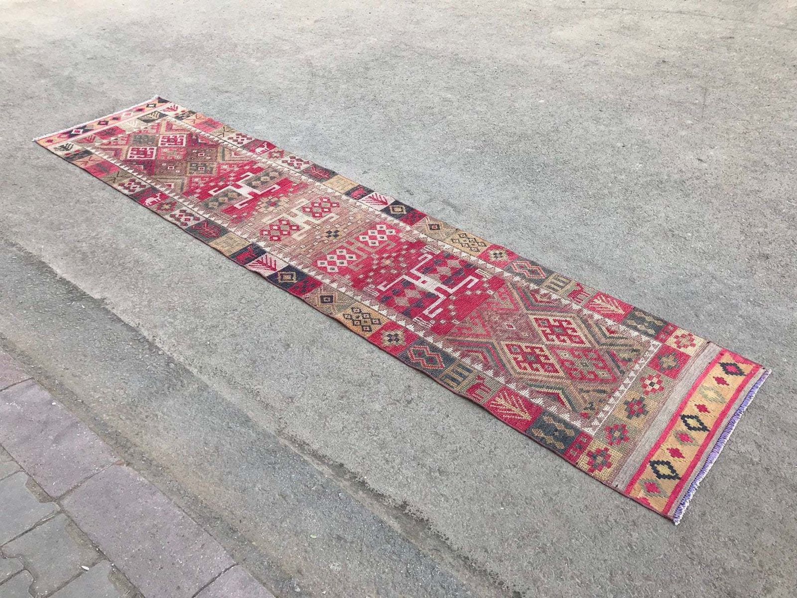 Runner Rug,Original Runner,Oushak Runner,Wool Rug,Home Decor,Anatolian Runner,Turkish Rug,Bohemian Rug,Area Rug,Carpet Rug,Turkish Runner photo for sale