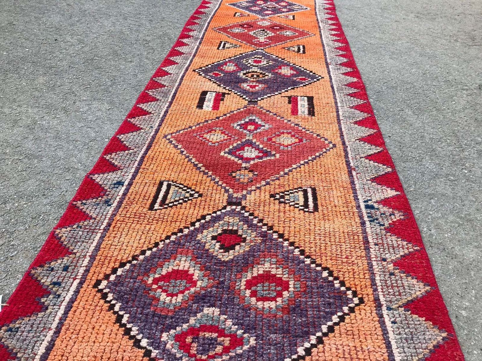 Runner Rug,Turkish Runner,Oushak Runner,Wool Rug,Home Decor,Anatolian Runner,Turkish Rug,Bohemian Rug,Area Rug,Carpet Rug,Turkish Runnerrug photo vinterior