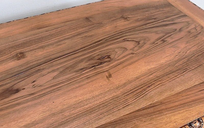 Office Table In Solid Walnut, Louis XIII Style  19th Century photo vinterior