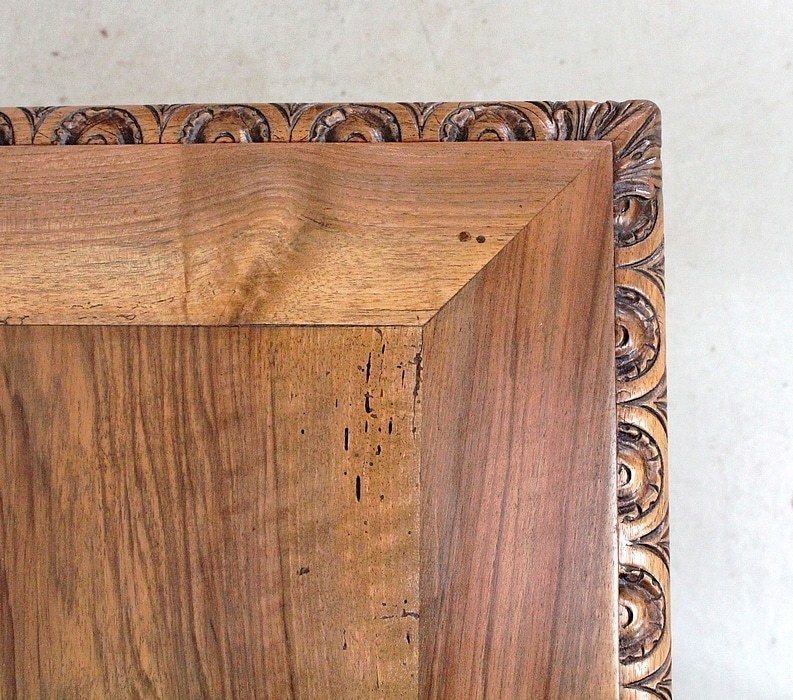 Office Table In Solid Walnut, Louis XIII Style  19th Century photo buy