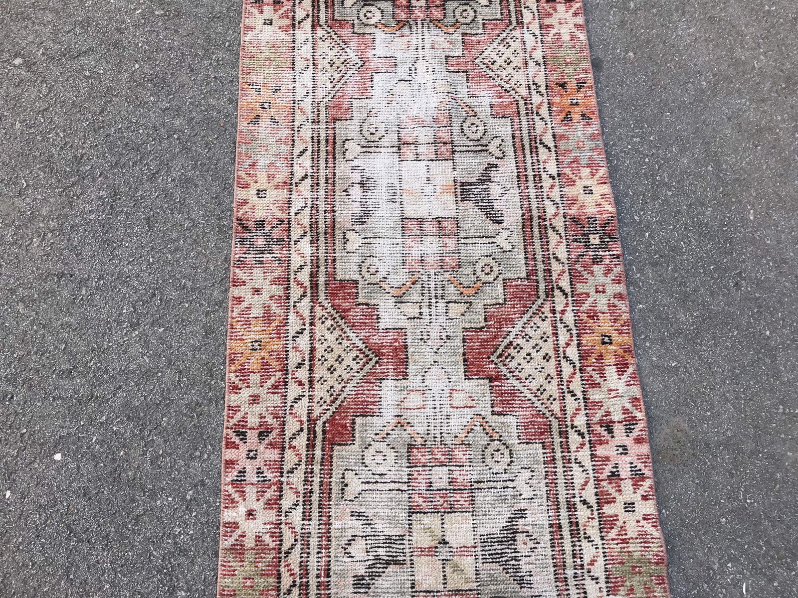 Runner Rug,Pastel Runner,Oushak Runner,Wool Rug,Home Decor,Anatolian Runner,Turkish Rug,Bohemian Rug,Area Rug,Carpet Rug,Turkish Runner Rug photo 397.0