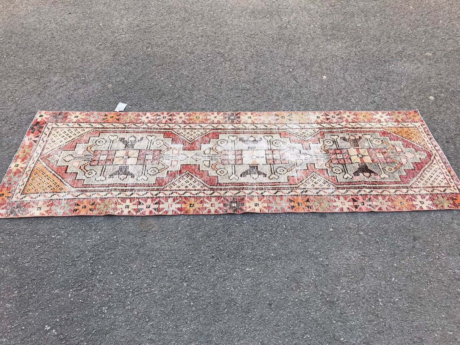 Runner Rug,Pastel Runner,Oushak Runner,Wool Rug,Home Decor,Anatolian Runner,Turkish Rug,Bohemian Rug,Area Rug,Carpet Rug,Turkish Runner Rug photo vintage
