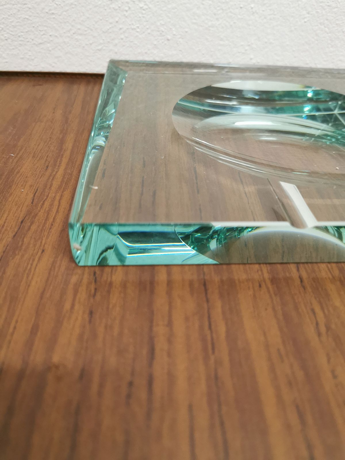 Glass Ashtray By Fontana Arte, 1960s photo for sale