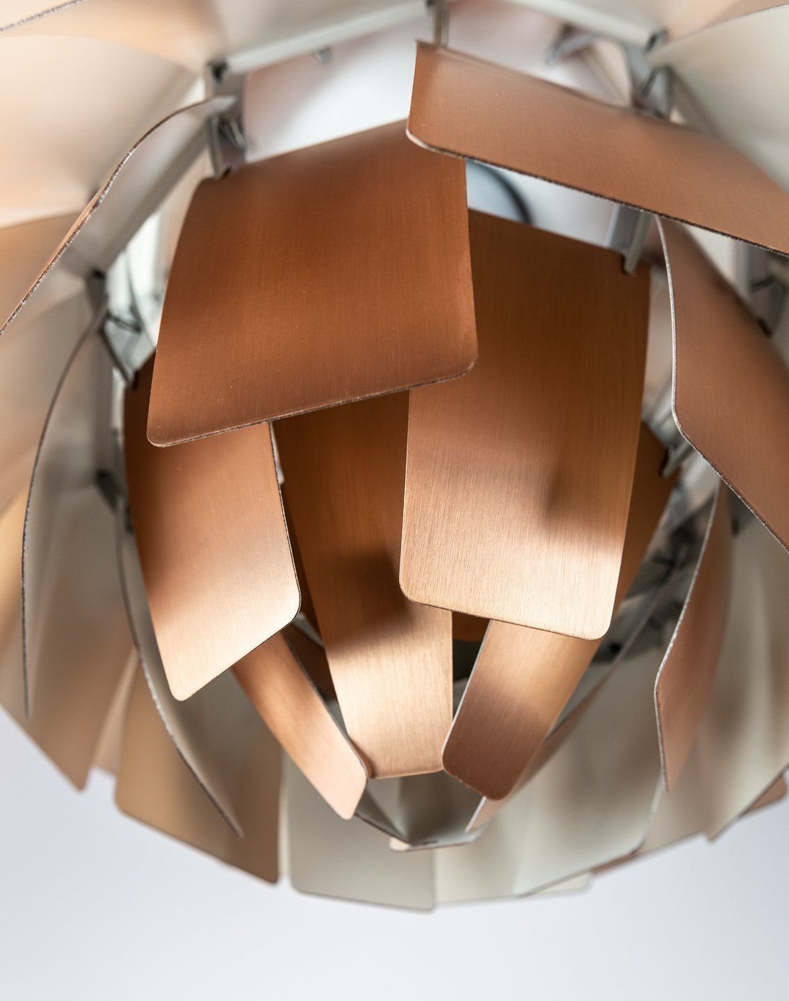 Artichoke, ø48, Of Copper Designed By Poul Henningsen In 1958 And Manufactured By Louis Poulsen. photo Lighting