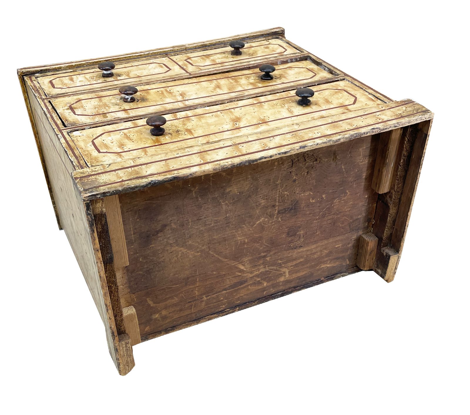 Mid 19th Century Birdseye Maple Simulated Miniature Chest (England, Circa 1860) photo Furniture