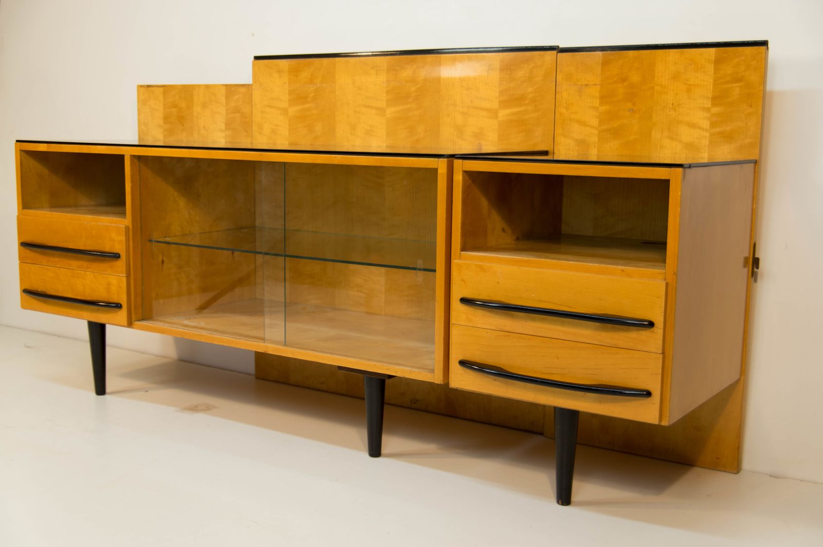 Modular Set Of Table, Night Stand And Chest Of Drawers By M. Pozar, 1960s photo vintage
