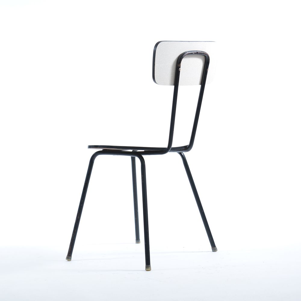 Midcentury Chair In Metal & Formica, Kovona Czechoslovakia 1960s photo for sale