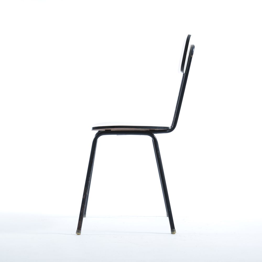 Midcentury Chair In Metal & Formica, Kovona Czechoslovakia 1960s photo 140.0