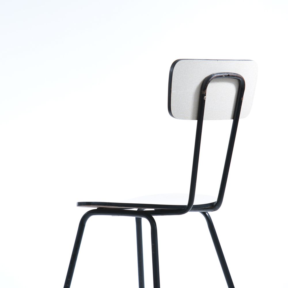 Midcentury Chair In Metal & Formica, Kovona Czechoslovakia 1960s photo vinterior